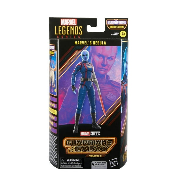 Figura De Acción Marvel Legends Hasbro Baf Cosmo Guardianes De La Galaxia Vol 3 Nebula Azul 6 Pulgadas