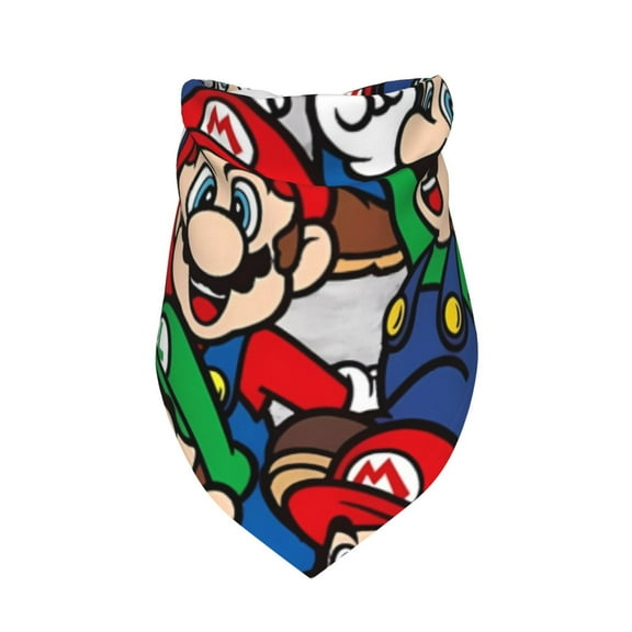 Gokiu Mario for Dog Bandana 1 Pack Premium Durable Triangle Scarf Washable Dog Bandana Boy Birthday Suitable for Neutral Large Dogs