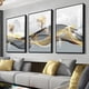 thumbnail image 4 of 3 cuadros de arte de pared abstractos con cinta de lujo nórdico, póster moderno con impresión de paisaje, pintura decorativa para sala de estar y hogar, 4 of 5