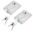 thumbnail image 2 of Hardware 4 Pack Stainless Steel Paddle Latch with Lock & Key - Single Point Handle for Door Trailer RV, 2 of 8