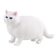 thumbnail image 4 of Figura de gato realista, modelo de juguete, figuras de gatitos, colección de juguetes, figura de Animal, adorno de escritorio para jardín, recuerdos Blanco, 4 of 10