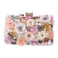 thumbnail image 1 of Bolso de mano tipo clutch para mujer, elegante, con lentejuelas y flores de cuentas. Ideal para ocasiones especiales., 1 of 7
