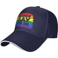 thumbnail image 2 of Hiking Hats for Men LGBT Retro Hats for Women Sounds Gay I'm in Tennis Caps, 2 of 8