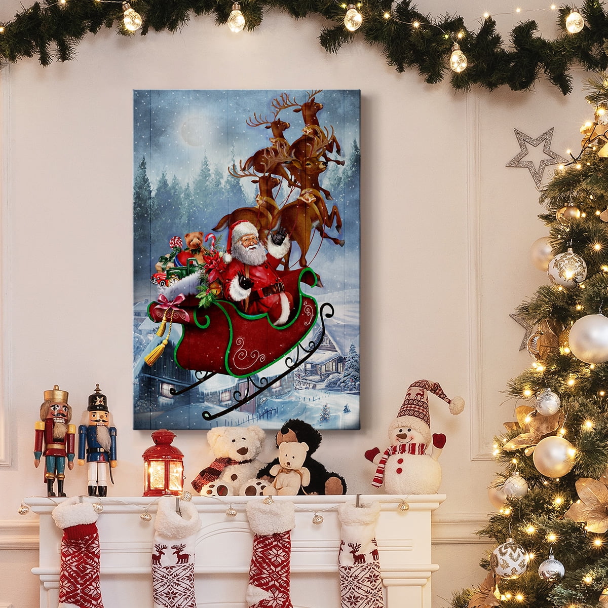 Santa's Sleigh- Gallery Wrapped Canvas