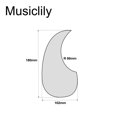 thumbnail image 2 of Musiclily Pro Left Handed Oversize Teardrop Acoustic Guitar Self-adhesive Pickguard for Martin D28 Style Guitar, Black Pearl, 2 of 3