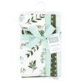 thumbnail image 2 of Hudson Baby Infant Girl Cotton Flannel Burp Cloths, Eucalyptus 4-Pack, One Size, 2 of 6