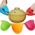 thumbnail image 6 of Homelife 4Pcs Silicone Oven Mitts Heat Resistant Kitchen Mittens Pinch Mitts Anti-Scald Silicone Potholders Non-Slip Cooking Mitts Versatile Mini Oven Mitts, 6 of 13