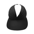 thumbnail image 4 of Mgmyaa Women's Open Top Sun Hat Visor Wide Brim UV Protection Outdoor Sport Cap Breathable Summer Beach Headwear Adjustable Ponytail Hole, 4 of 8