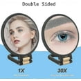 thumbnail image 3 of 30x Magnifying Mirror Travel Hand Mirrors with Handle - Double Side Handheld Mirror with 1X 30X Magn, 3 of 5