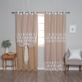 thumbnail image 2 of Aurora Home  Mix and Match Trellis Cut Out Curtains Wheat 84 84 Inches, 2 of 5