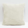 thumbnail image 4 of Home Soft Things Faux Fur Throw Pillow Cover 4 Piece Set-Taupe - 20" x 20", 4 of 9