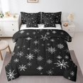 thumbnail image 1 of YST, Ensemble de Literie Flocon de Neige d'Hiver, 7 Pcs, Taille Simple, 1 of 4