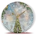 thumbnail image 5 of Dreamtimes 10in Christmas Fir Tree Wall Clock, Non-Ticking Silent Battery Operated Wall Clock for Kids Living Room Bedroom Kitchen School Office Christmas Decor, 5 of 7