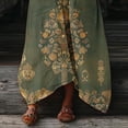 thumbnail image 5 of Uootdi Maxi Dresses for Women Floral Print V Neck Large Patch Pockets Asymmetric Hem Loose Fit Lightweight Summer Dresses Casual Dresses Vacation Style Outfit Gift, 5 of 7