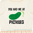 thumbnail image 4 of Inktastic You Had Me at Pickles Girls Toddler Dress, 4 of 5