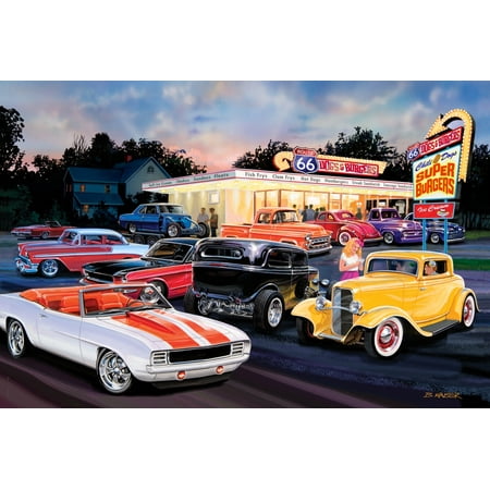 Hot Rod Drive In Poster Print by Bruce Kaiser