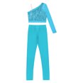 thumbnail image 3 of Sywiyi Costumes de Performance Jazz Hip Hop pour Filles Ensemble de Danse Ballet 2 Pcs 6-16 Ans Bleu Clair 8, 3 of 7