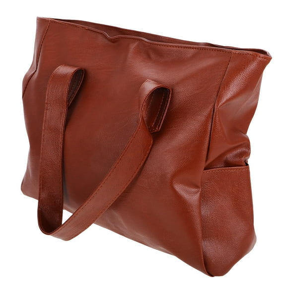 WORGEOUS Large Capacity Travel Shoulder Bag For Women Pu Leather Tote Bag Shoulder Bag Aesthetic Tote Bag With Zipper And Pockets