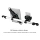 thumbnail image 3 of Universal 360 Grados De Rotación Asiento De Coche De Aluminio Soporte Para Tableta Soporte De Montaje Ajustable Escalable Para Tabletas De Teléfono De 44752 Pulgadas Para Ipad Yuarrent VI008924-02, 3 of 5