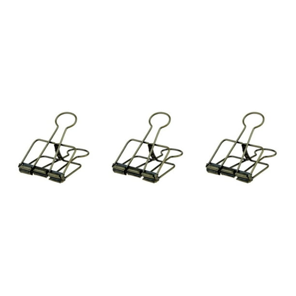 Clip de papel Seitruly 20 piezas Clips de papel galvanizados Metal