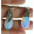 thumbnail image 4 of R.H. Jewelry Sterling Silver Rainbow Moonstone and Crystal Earrings, 4 of 5
