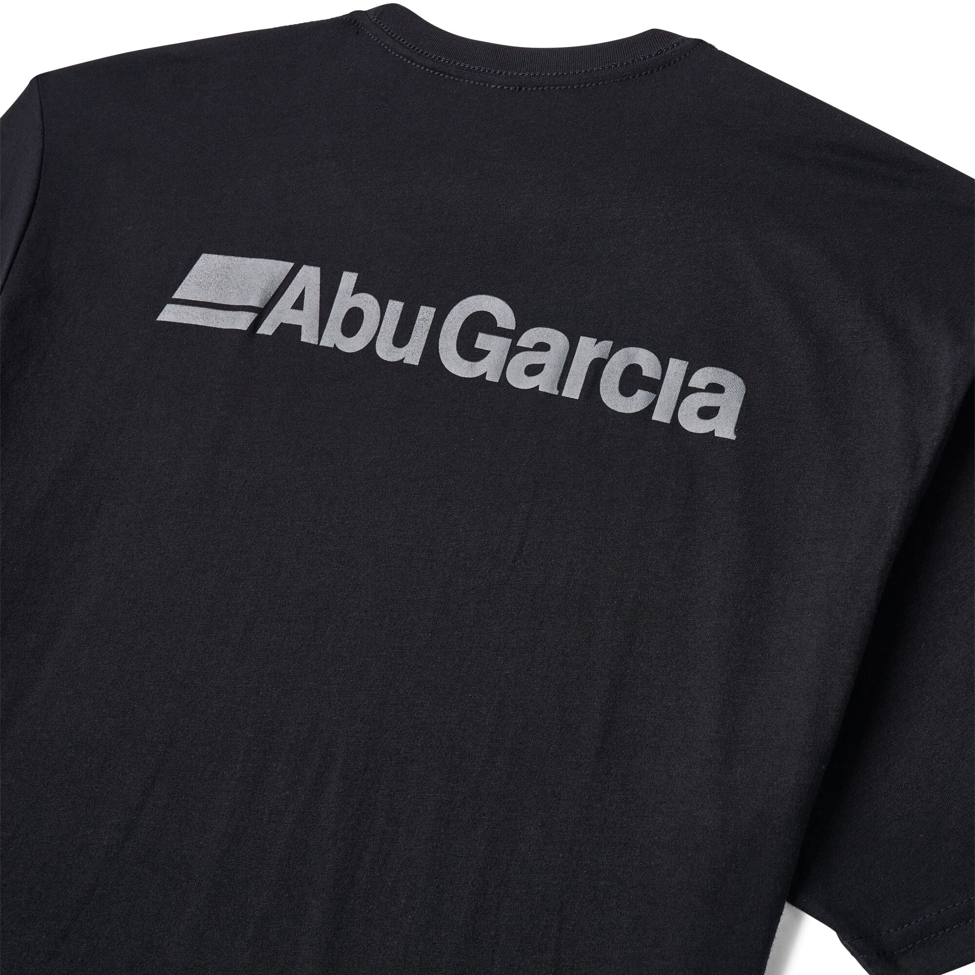 Abu Garcia Stacked Logo Tee, Black, Size M