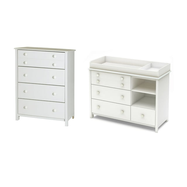 South Shore Little Smileys Changing Table and 4Drawer Chest Set