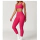 thumbnail image 2 of Conjuntos de entrenamiento for mujer, sujetador deportivo de 2 piezas, camiseta sin mangas, leggings de cintura alta, ropa deportiva for gimnasio y yoga, top de entrenamiento for mujer, 2 of 6