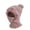 A - Khaki, variant on Gustave Women's 3 in 1 Beanie Hat with Scarf and Mask, Winter Warm Fleece Lined Knitted Hat with Faux Fur Pompom Ski Balaclava Scarf and Mask Set for Cold Weather - Khaki
