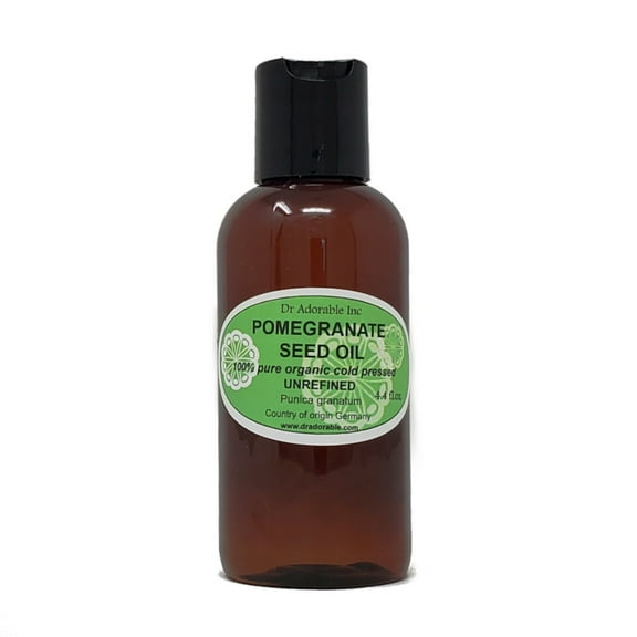 Dr Adorable - 4 oz - Pomegranate Unrefined Oil - Extra Virgin 100% Pure Organic Cold Pressed Natural
