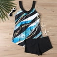 Womens Plus Size Tankini Bathing Suits Tummy Control Swim Seaside Beach