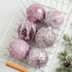 thumbnail image 2 of 1 pieza de adornos para árbol de Navidad, bola de espuma rosa, lazo, estrella para la parte superior del árbol, colgantes para árbol de Navidad, decoraciones para fiestas, suministros para Año Nuevo, 2 of 5