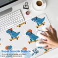 thumbnail image 4 of Long Mouse Pads for Desk,Skateboarding Dinosaur Pattern Desk Mats on Top Of Desks, Desk Mouse Pad Extra Large with 3mm Non-Slip Base and Stitched Edge for Gaming,Office,Work,Home 31.5"x11.8", 4 of 6
