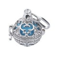 thumbnail image 5 of AYYUFE Lady Floral Carved CZ Chime Bell Harmony Ball Locket Angel Caller Necklace, 5 of 6