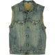 thumbnail image 1 of Ecko Unltd. Chaleco de mezclilla para hombre, chamarra de mezclilla recortada, azul, extra pequeña, 1 of 2