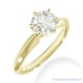 thumbnail image 2 of Round Brilliant Cut Moissanite by Charles & Colvard Solitaire Engagement Ring in 14k Yellow Gold, 2 of 4