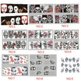 thumbnail image 2 of Halloween Nail Art Sticker Rétro Style Nail decor Nail decor Nail Sticker Wraps Tatouages Manucure Fleur Fantôme Crâne Autocollant, 2 of 7