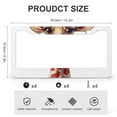 thumbnail image 3 of Giraffe Wearing A Christmas Hat License Plate Frames 2 Pieces Cute Animal Giraffe License Plate Frames Cover Holders for Girl Women Men Vehicles 2 Hole Aluminum Metal License Plate Cover, 3 of 6