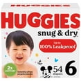thumbnail image 3 of Huggies Snug & Dry Baby Diapers, Size 6 (35+ lbs), 54 Count (Select for More), 3 of 15