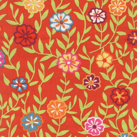 Free Spirit Fabrics Kaffe Collective February 2020 Busy Lizzy Red