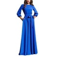 thumbnail image 2 of SELONE Formal Wedding Guest Dresses for Women Cocktail Dresses Long Sleeve Rehearsal Dinner Dress Plus Size Evening Dresses Maxi Prom Dresses Party Dresses Homecoming Dresses Puff Sleeve Formal Gowns, 2 of 5