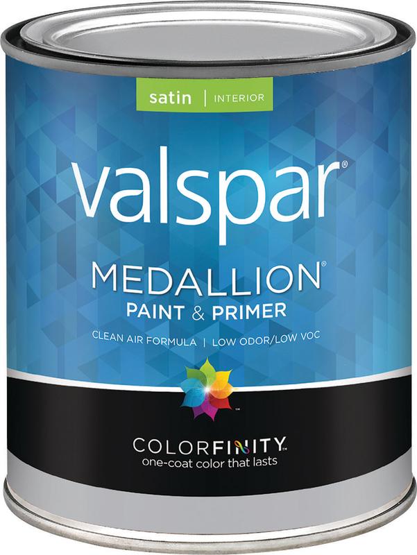 Valspar 3402 Interior Latex Wall Paint, Satin, Satin Tint Base, 1 qt