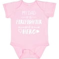 thumbnail image 3 of Inktastic My Dad is a Firefighter and a Hero Boys or Girls Baby Bodysuit, 3 of 5