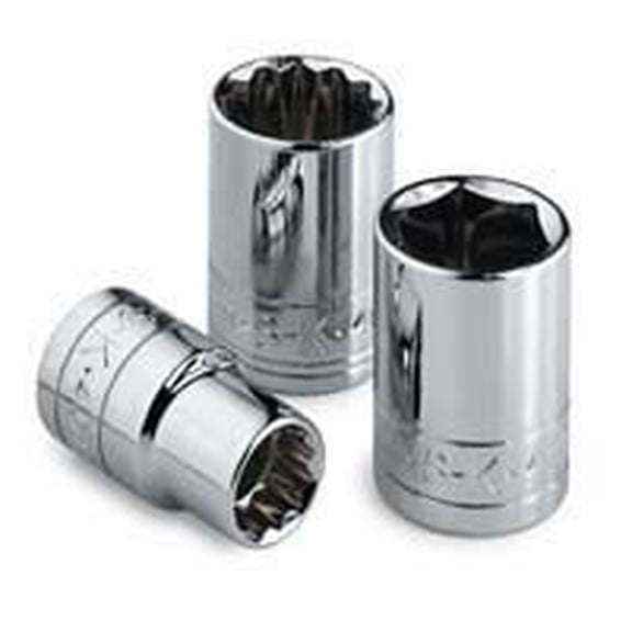 Sk Professional Tools Socket, Steel, Chrome, 11/32 in 40911