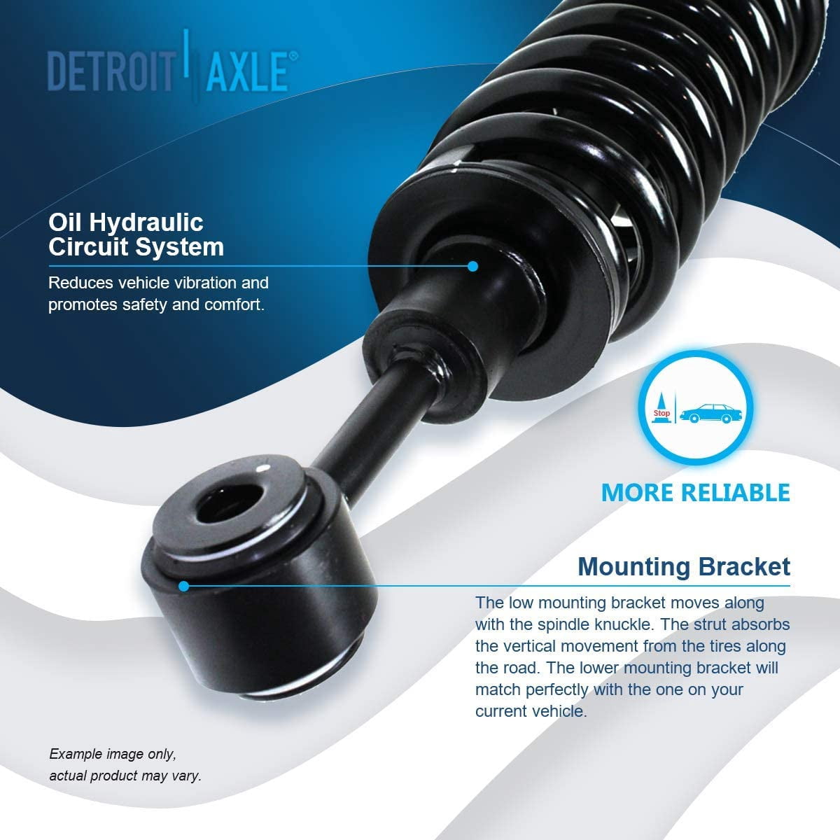 Detroit Axle - 12pc 4WD Front Struts Tie Rods Sway Bars Lower Ball Joints Replacement for Lincoln Mark LT Fits select: 2004 FORD F150 SUPERCREW, 2005-2008 FORD F150