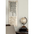 thumbnail image 2 of DecMode Farmhouse Wood Tree and Inspirational Quotes Designed Wall Décor with Glossy Beige Finish, 12"W x 36"H, 2 of 9