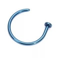 thumbnail image 3 of K-KED Nose Ring Surgical Steel Fake Nose Rings Hoop Nose Rings Small Thin Piercing *-black-10mm, 3 of 9