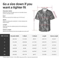 thumbnail image 3 of Yiaed Zebra Skin Print Hawaiian Shirt for Men Short Sleeve Button Down Shirts Beach Shirts for Men-Large, 3 of 5