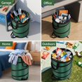 thumbnail image 2 of Camping Trash Can, Pop Up Collapsible Garbage Can, 10 Gallons, Foldable Recycle Bin Made of 600D Oxford Cloth for Gardening, Camping and Home Storage (Green), 2 of 5