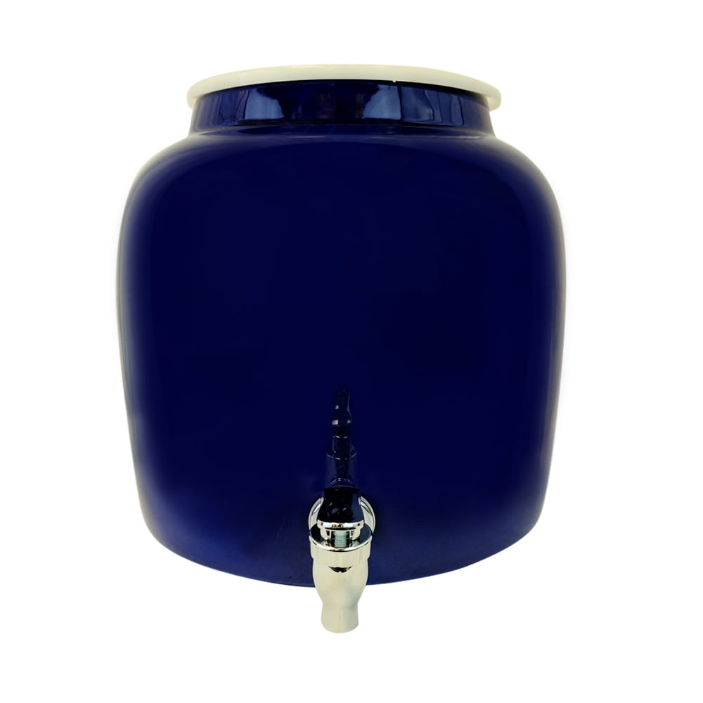 Porcelain Water Dispenser Crock 2.5 Gallons Comes with Crock Ring